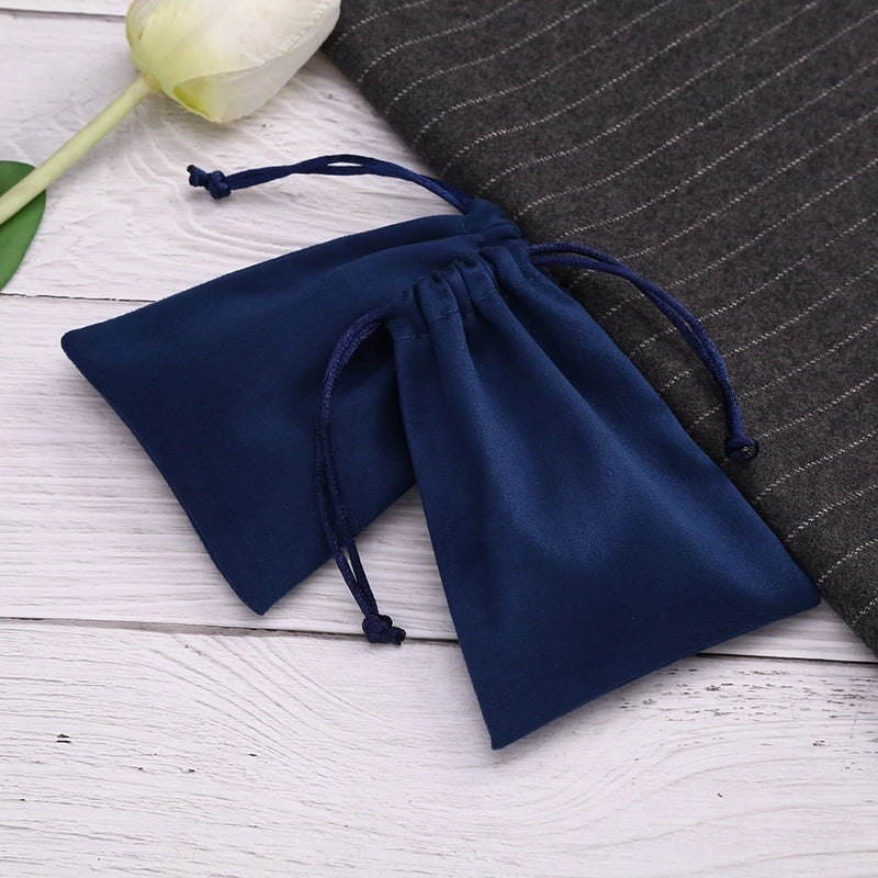 1 Piece Retro Solid Color Cloth Drawstring Jewelry Packaging Bags