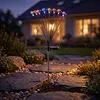 Solar Powered Firework Garden Lights Waterproof Decorative Starburst Fairy Light Easy To Install for Outside Patio Backyard Yard Walkway Decor