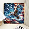 Diamond Painting-DIY Crystal Rhinestone Flag Eagle