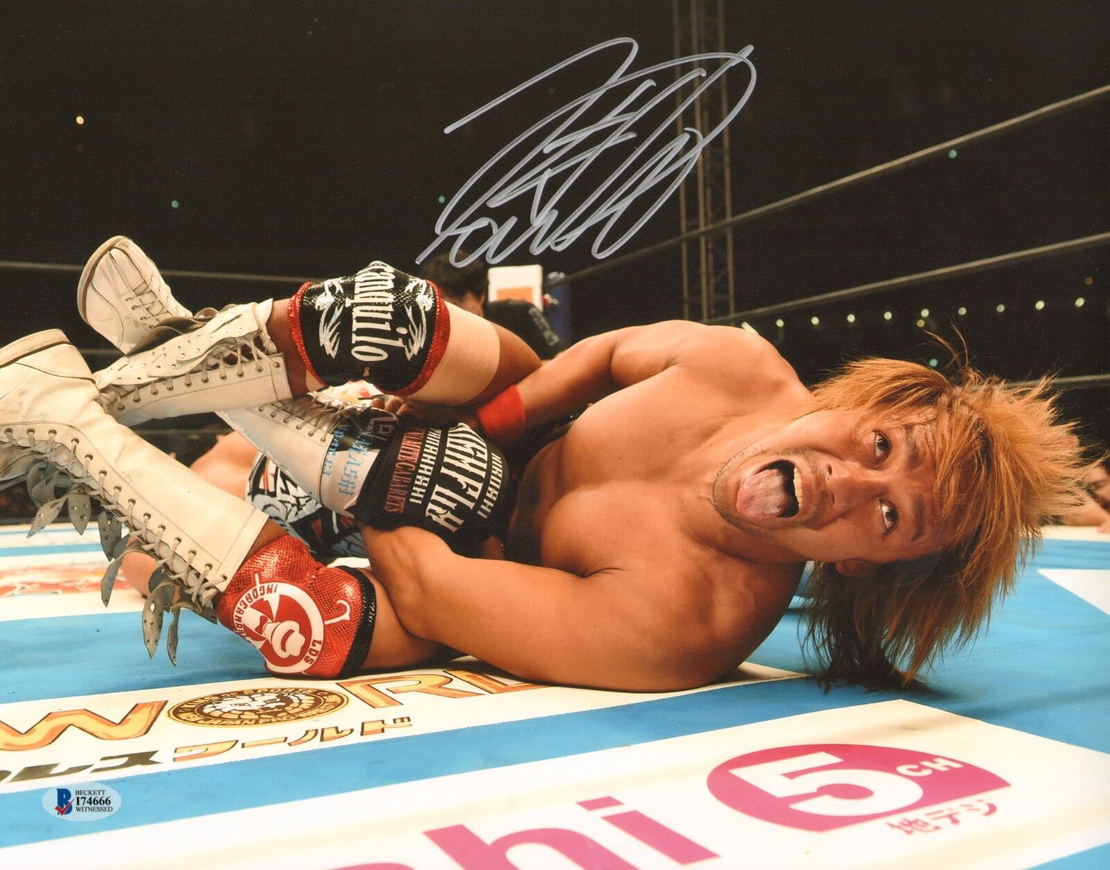 Tetsuya Naito Signed 11x14 Photo Poster painting BAS COA New Japan Pro Wrestling NJPW Picture 1