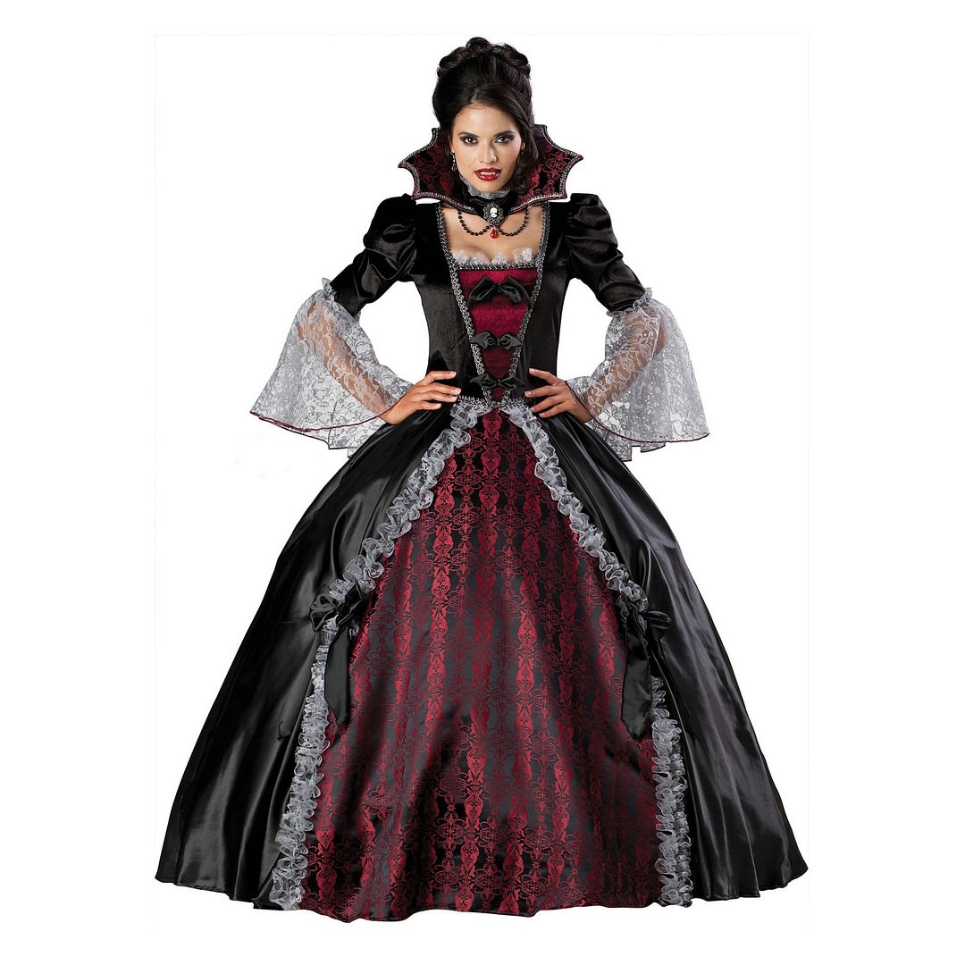 Halloween Versailles Female Vampire Fancy Dress Cosplay Costume-Pajamasbuy