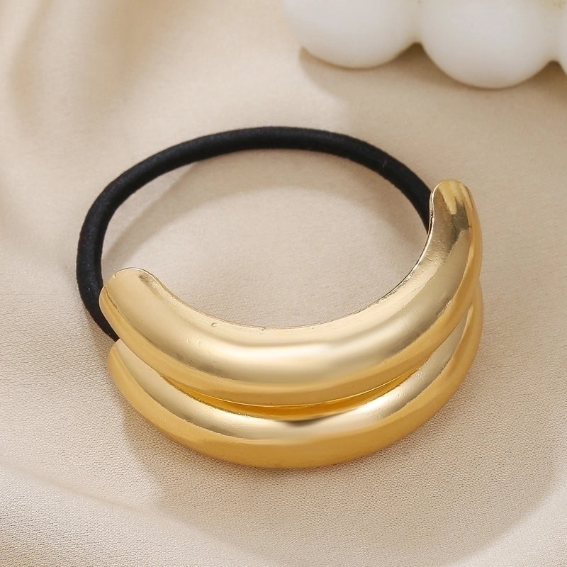 Women’s Elegant Streetwear Geometric Bow Knot Alloy Hair Tie