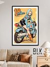 Android 18 on Motorcycle Decorative Painting - Dragon Ball - BLK Studio