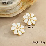 Bohemian Flower Oil Drop Earrings - Image 6