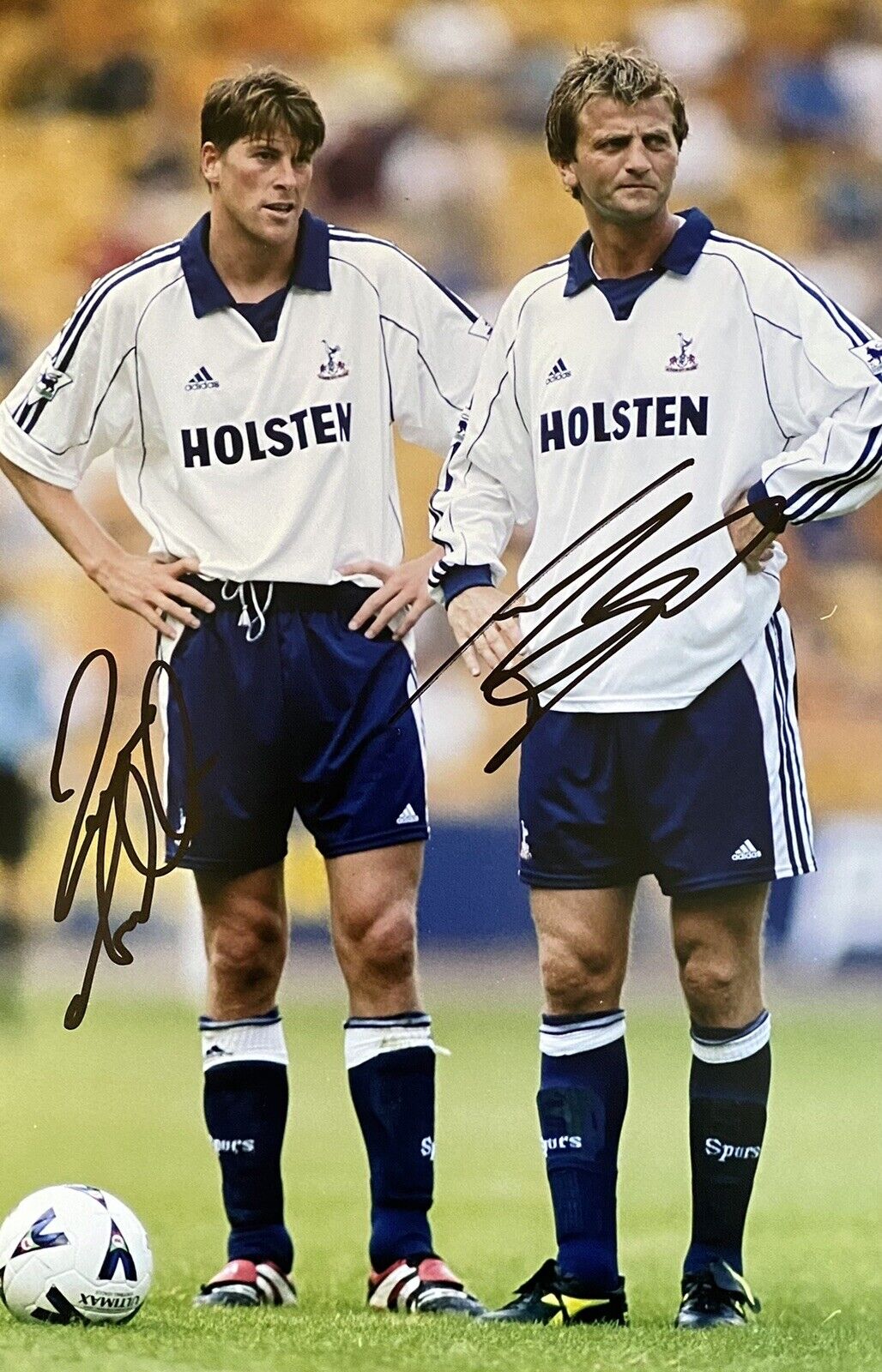 Tim Sherwood & Darren Anderton Hand Signed Tottenham Hotspur 12x8 Photo Poster painting 2