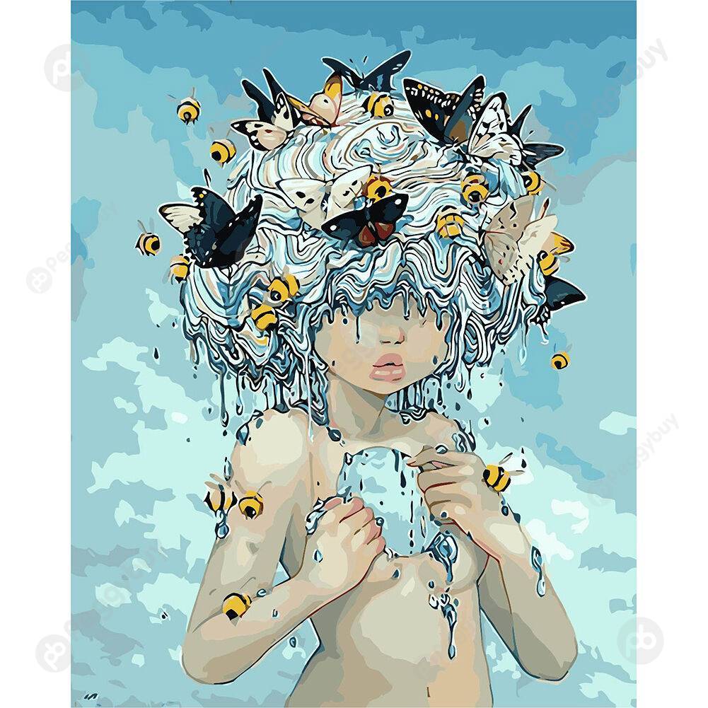 

40*50CM Paint By Numbers-Girl, 501 Original