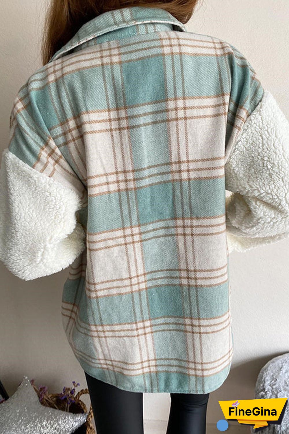 All Your Own Plaid Sherpa Jacket