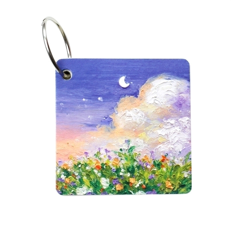 Portable Landscape Oil Painting Blank Paper Loose-leaf Small Size Notebook
