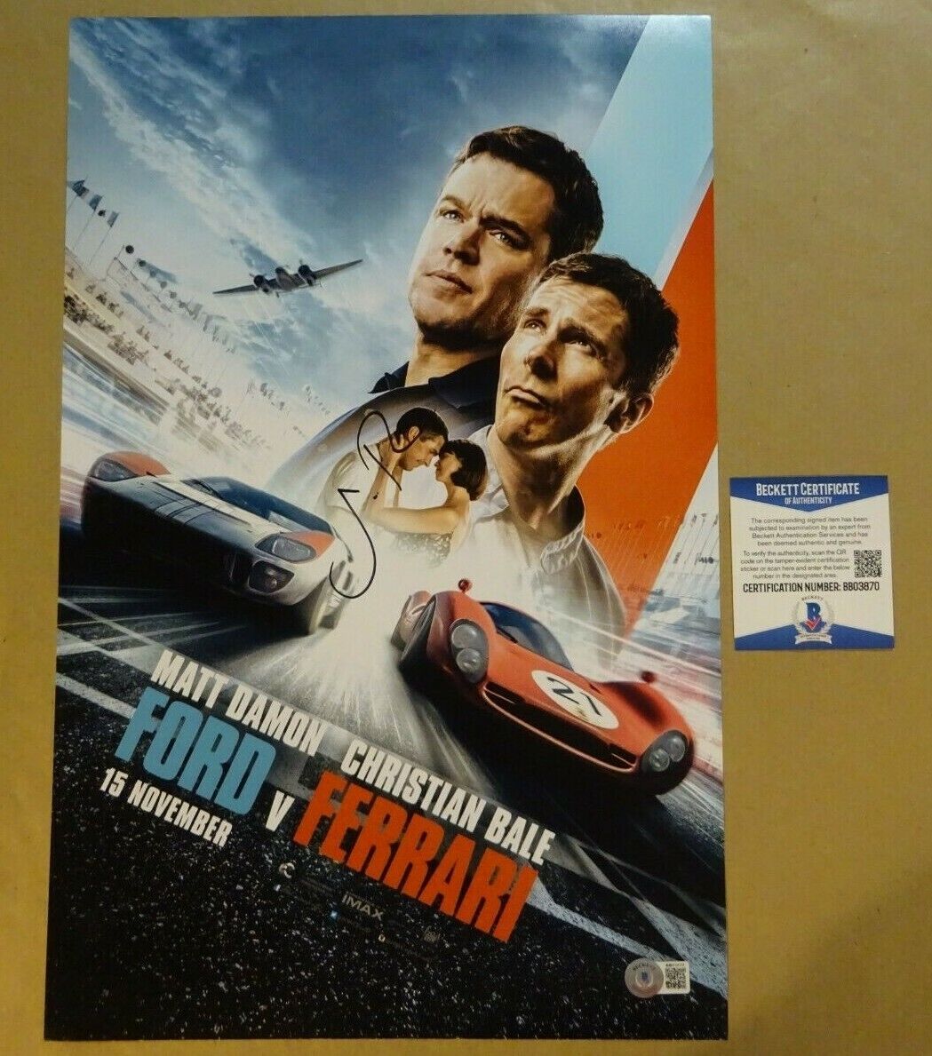 Autographed JON BERNTHAL Signed FORD VS FERRARI Photo Poster painting 11x17