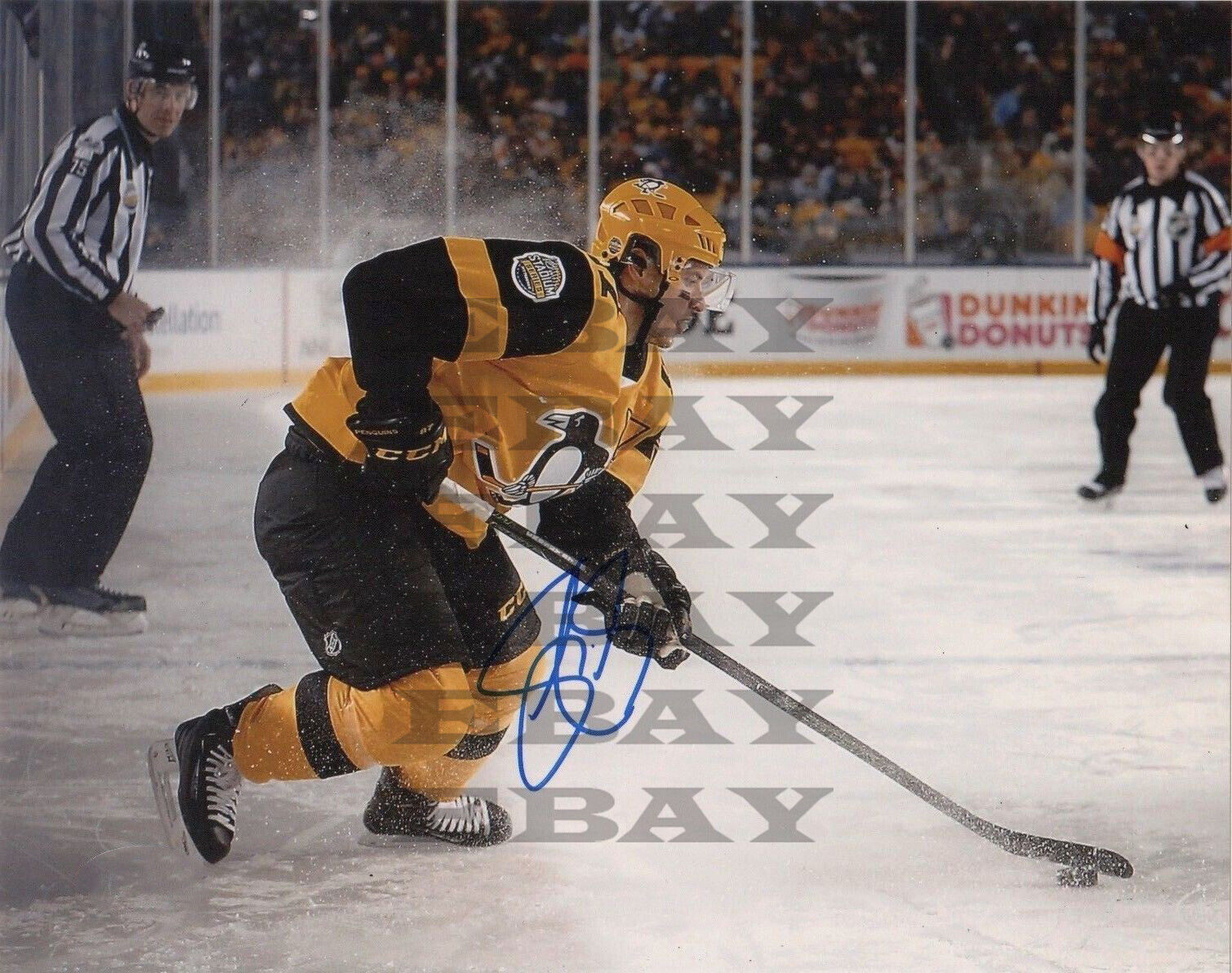 Pittsburgh Penguins Sidney Crosby Signed Autographed 8x10 Photo Poster painting Reprint