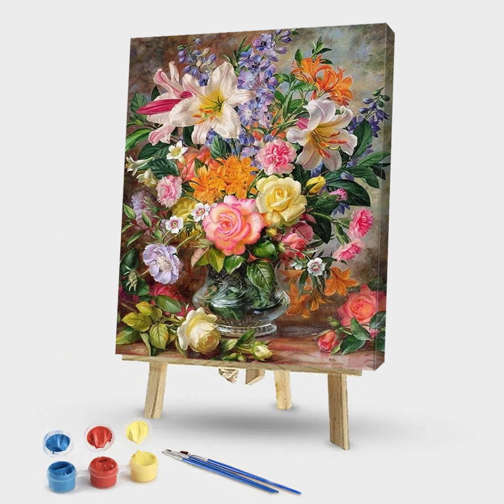 

40x50cm - Paint By Numbers Colorful Flower, 501 Original