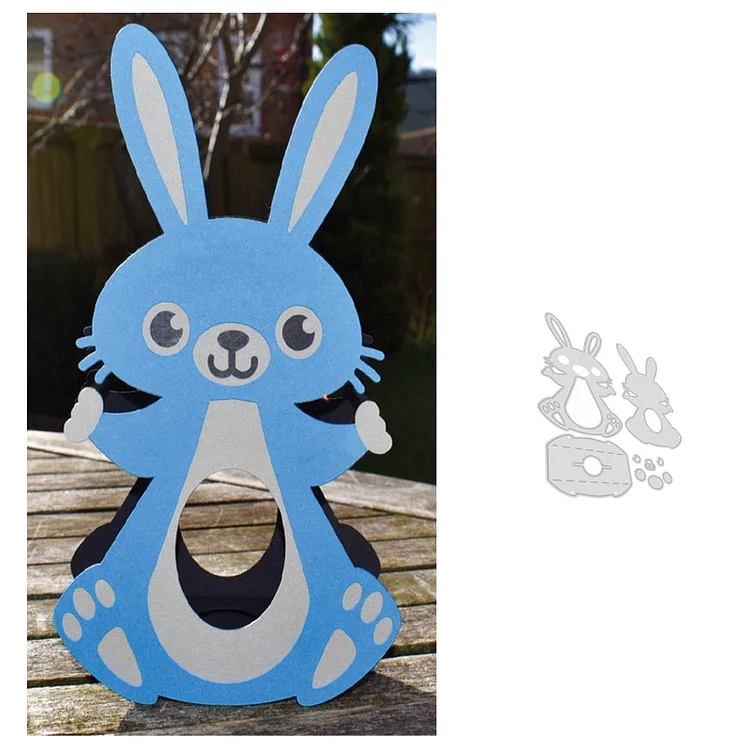 3D Stereo Bunny Rabbit Cut Dies Stencil Template For DIY Scrapbooking Embossing Paper Greeting Card Album Decor Mold Dies