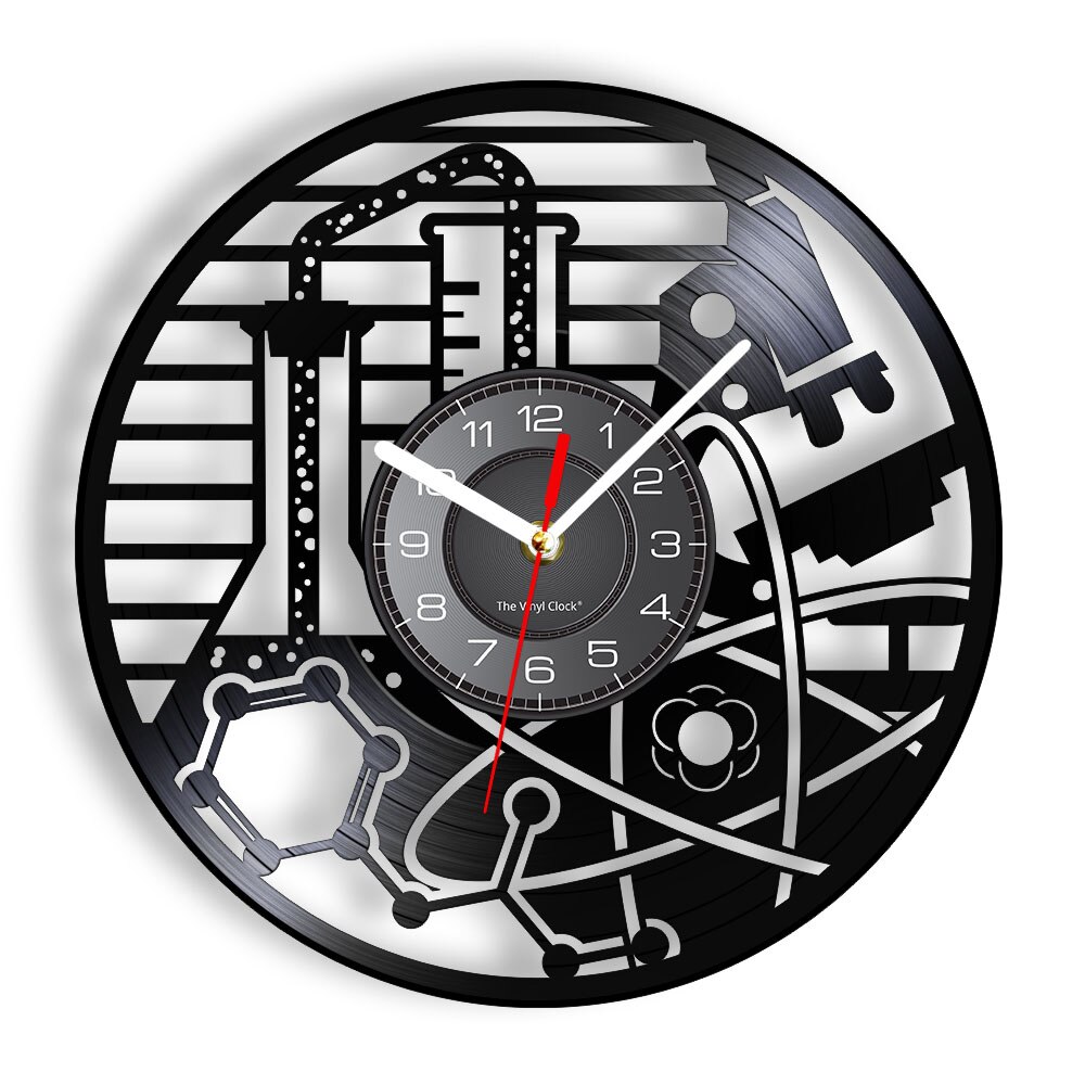

Science Chemistry - Vinyl Record Wall Clock - Without LED, 501 Original