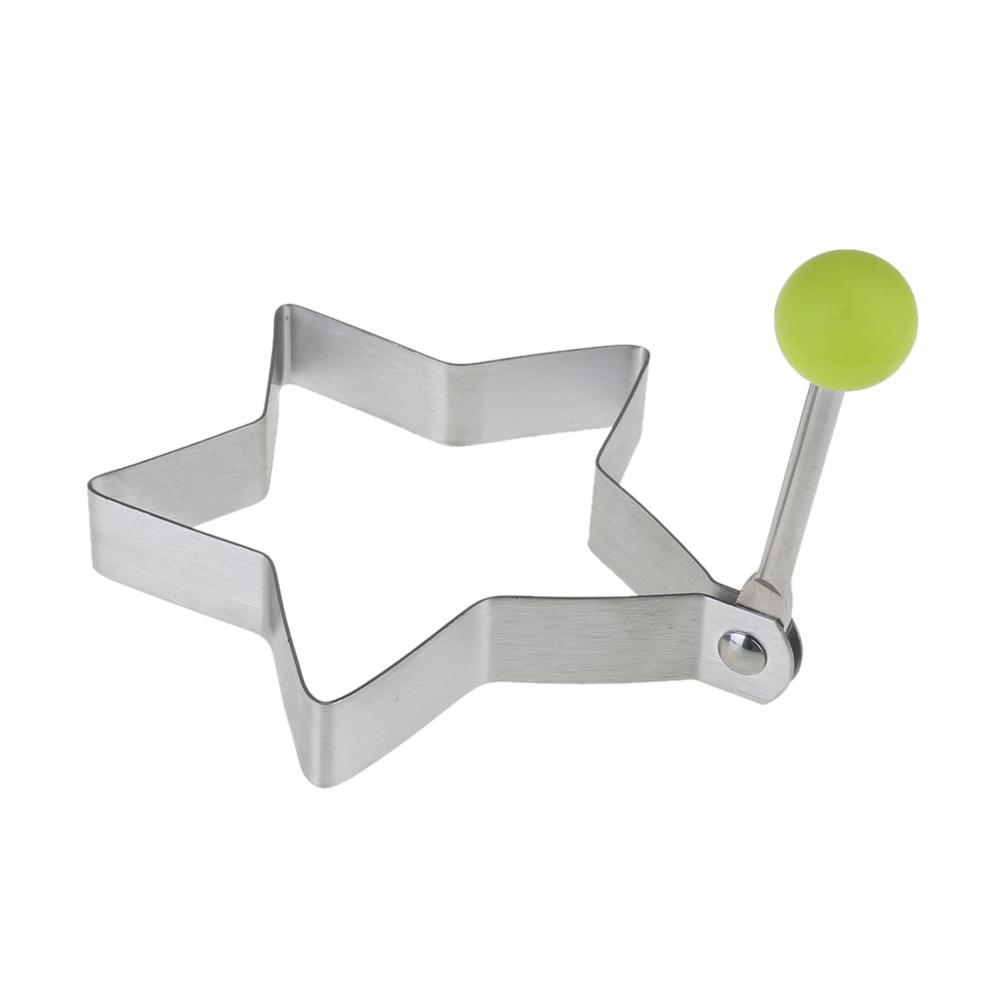 

Stainless Steel Omelette Egg Frying Mold Love Round Star Mold(Star), 501 Original