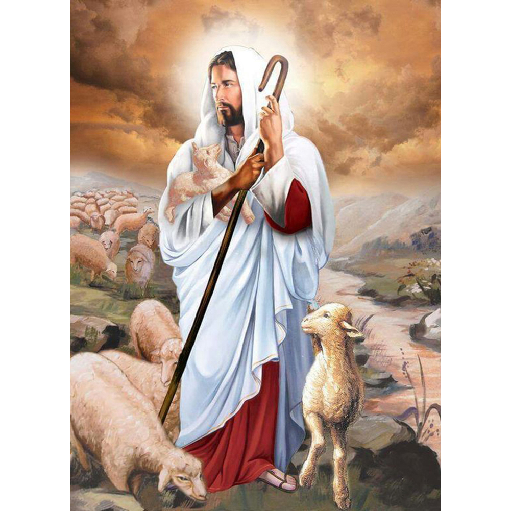 

Jesus - 11CT Stamped Cross Stitch - 38*50CM, 501 Original