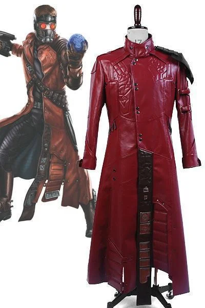 Guardians Of The Galaxy Peter Quill Star Lord Cosplay Costume Coat