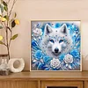 Diamond Painting-DIY Crystal Rhinestone Snowy Wolf