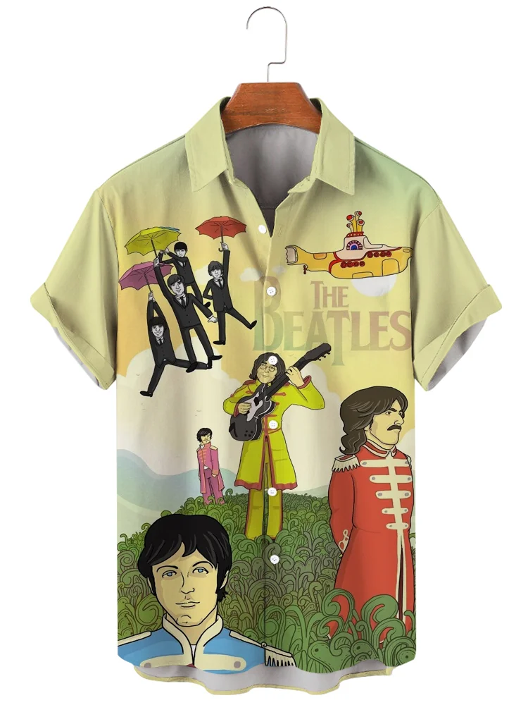 Teecade Teecade The Beatles Art Print Shirt
