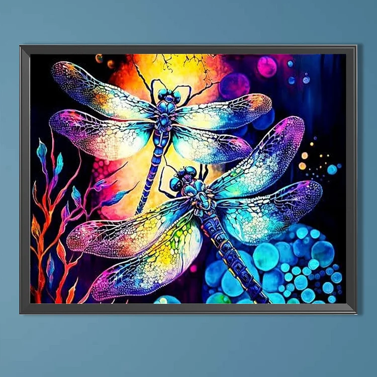 Dragonfly - Full Square - Diamond Painting(50*40cm)