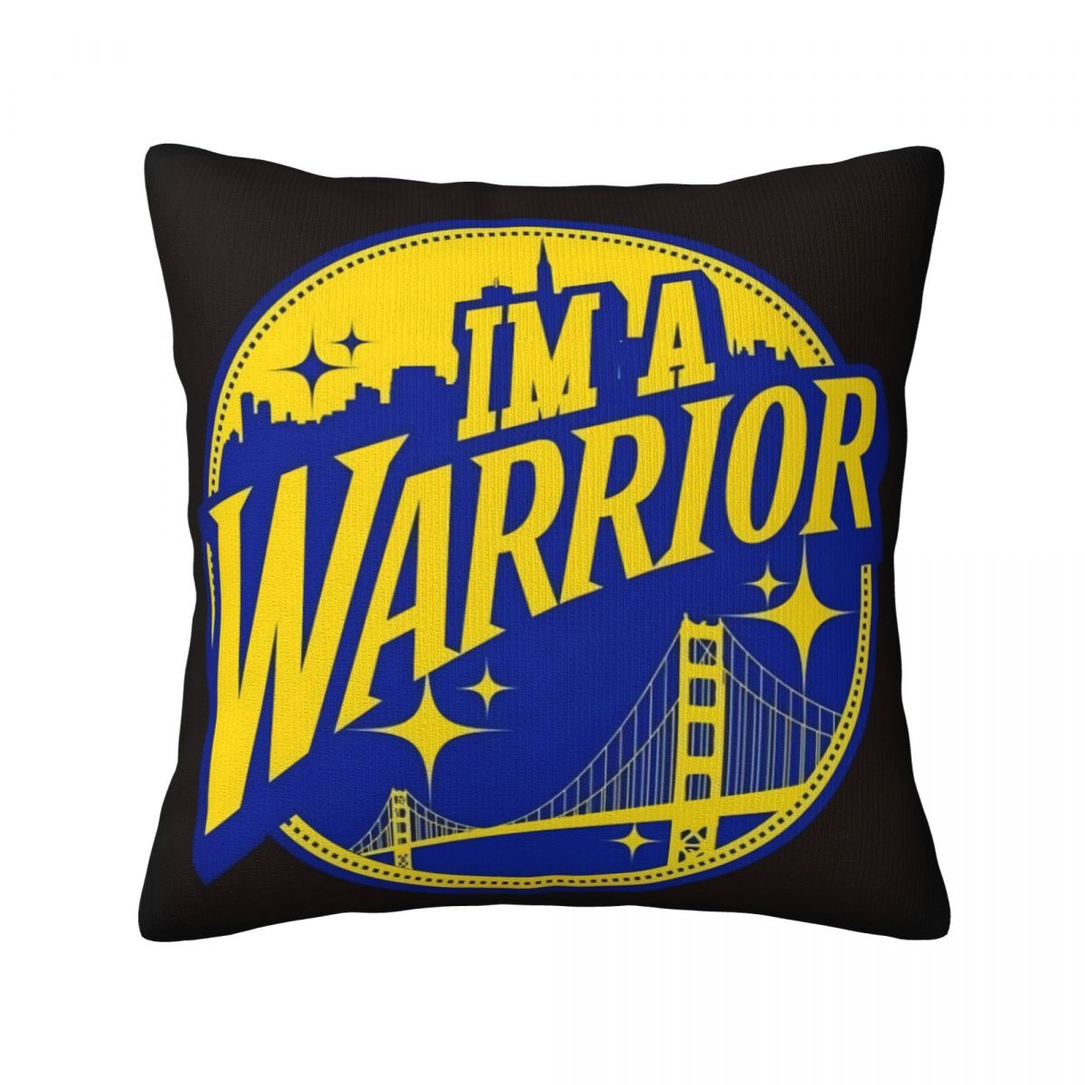 Golden State Warriors IM A Warrior Pillow Covers 18x18 Inch