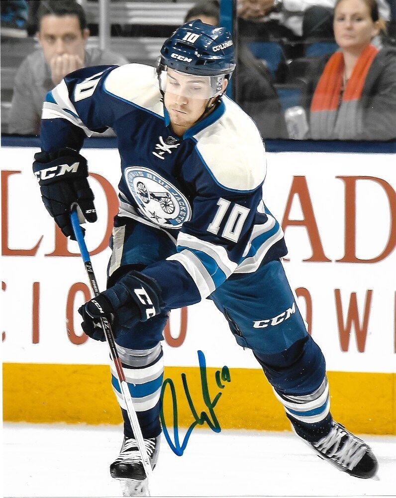 Columbus Blue Jackets Alexander Wennberg Signed Autographed 8x10 Photo Poster painting COA #2