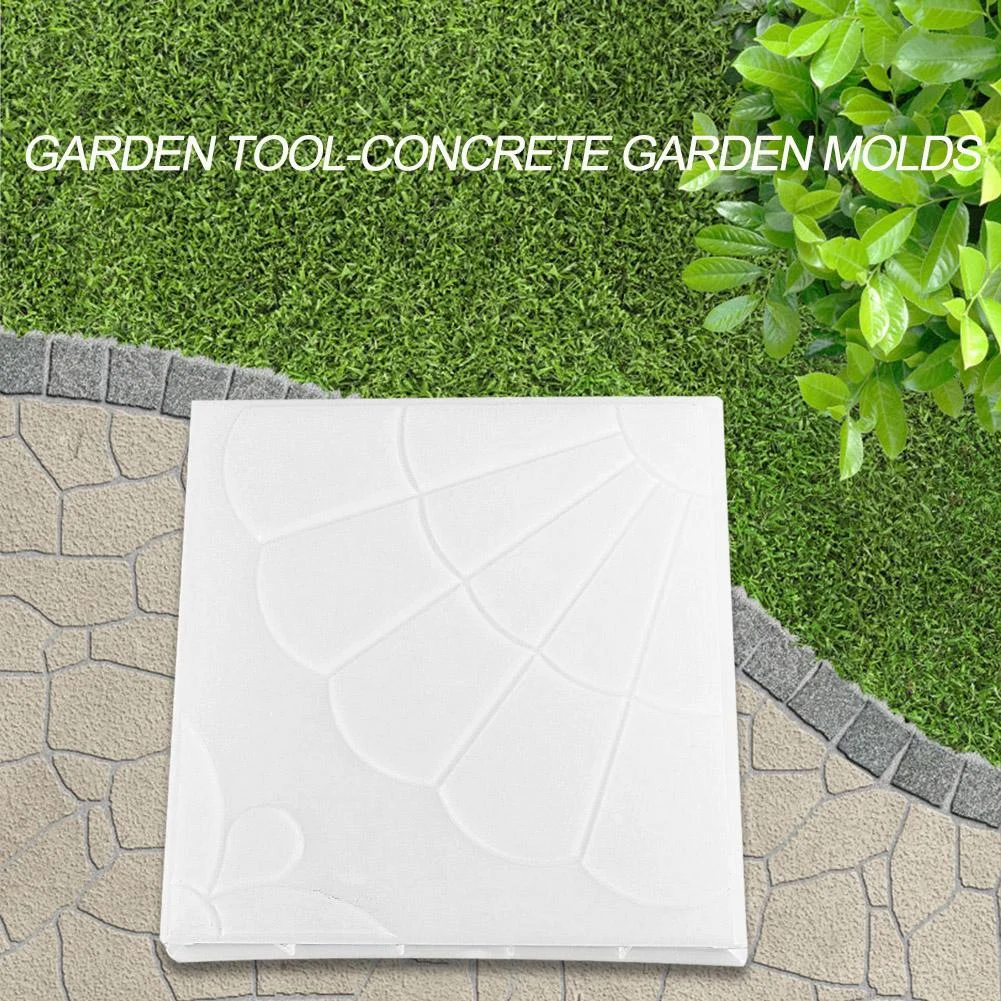 Garden Pavement Mold DIY Manually Propylene Paving Concrete Mould (Fan)