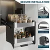 [US Local Warehouse] 2 Tier Pull Down Shelf Heavy Duty Cabinet Organizer for Kitchen Pots Pans