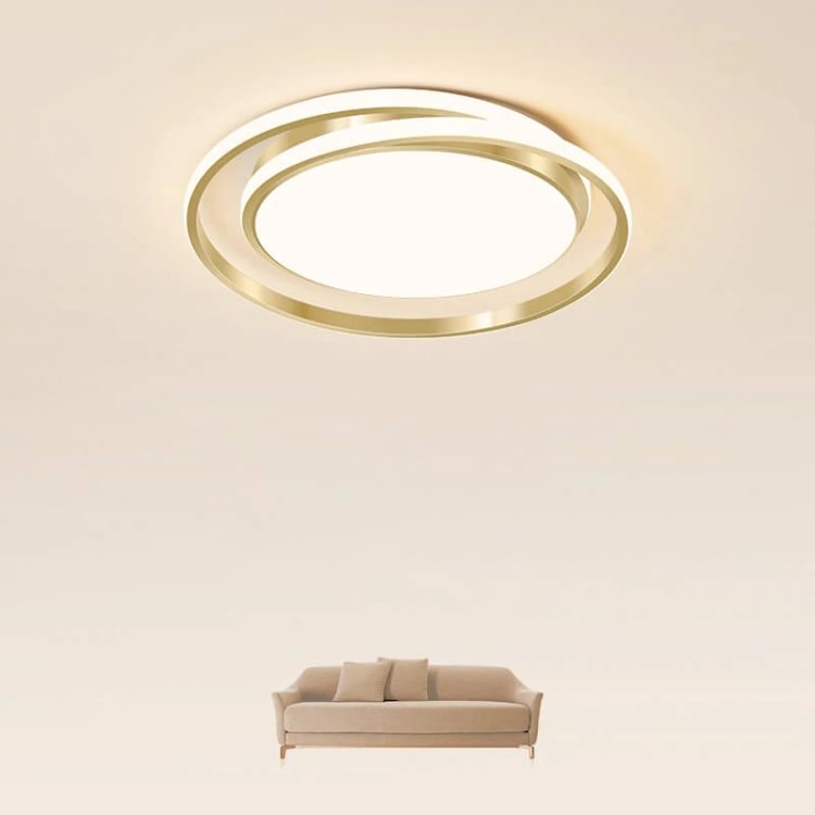 Creative Golden Led Round Ceiling Light