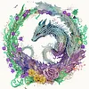 Diamond Painting-DIY Crystal Rhinestone Spiral Dragon
