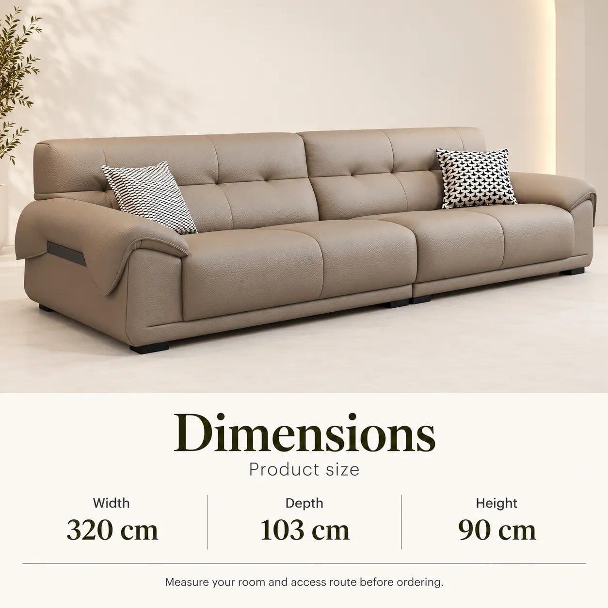 W09 Sofa - Taupe — Product view 5