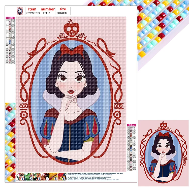 Disney Snow White 30*40CM (Canvas) Full Square Drill Diamond Painting gbfke
