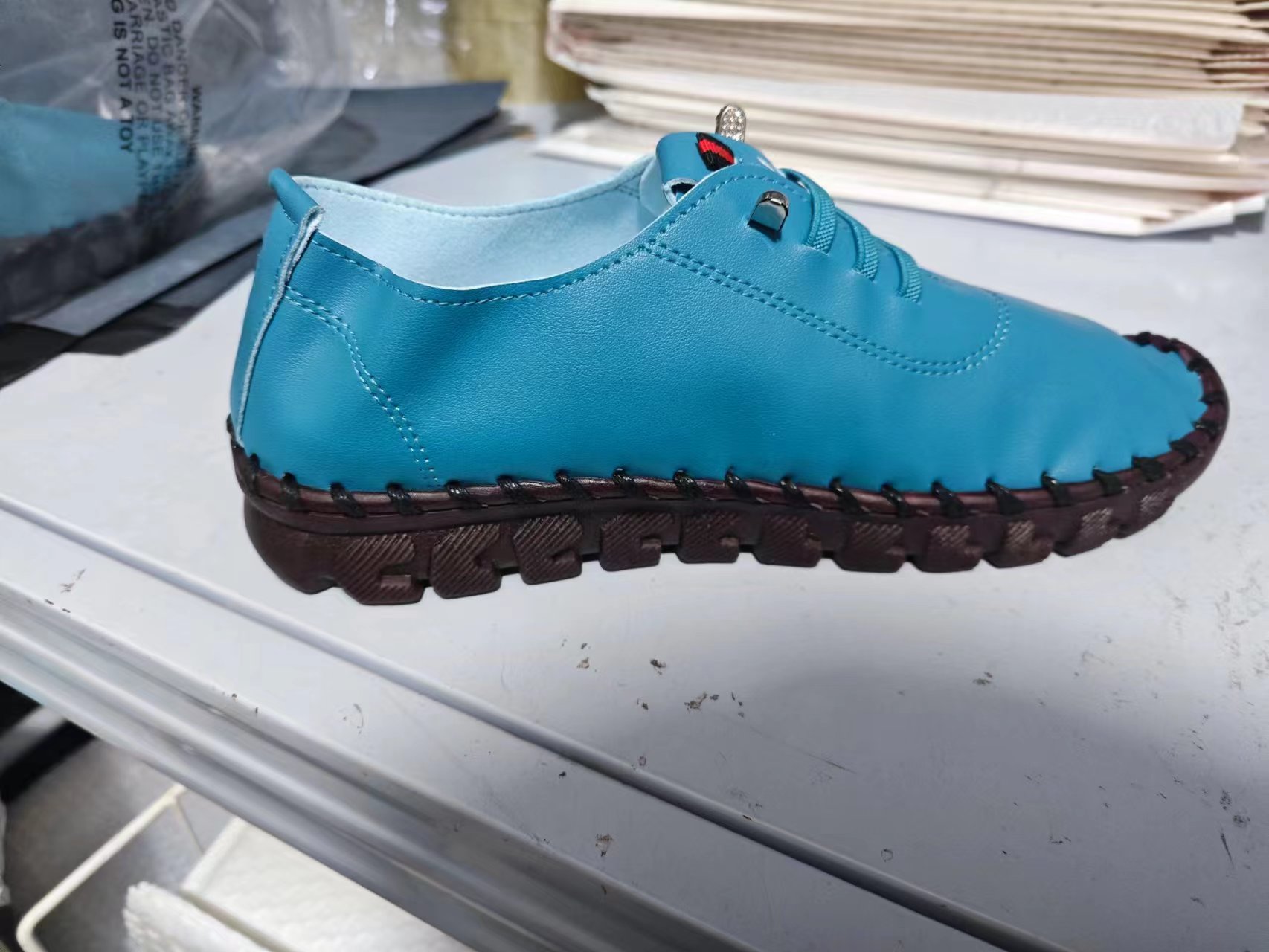 Sports 2025 Spring New Flat Shoes Comfortable Outdoor Casual Sneakers Mom Shoes Light Breathable Women's Single Shoes