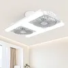 Low Profile Ceiling Fans with Lights 180 Rotating & 3 Speeds Window Exhaust Fan Reversible Airflow Control Ideal for Home Bedroom Or Office