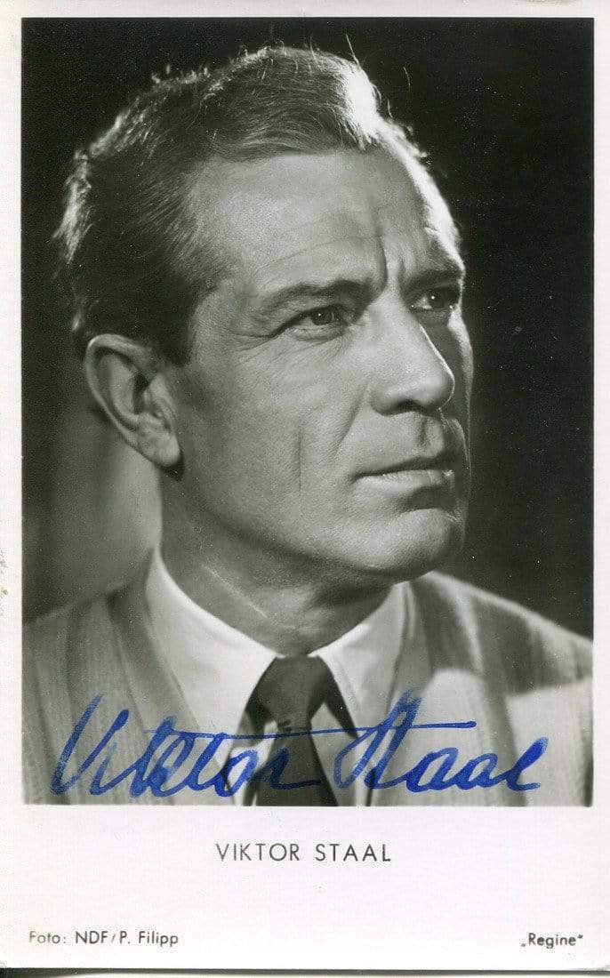 Viktor Staal (+) autograph, Austrian film ACTOR, signed vintage Photo Poster painting