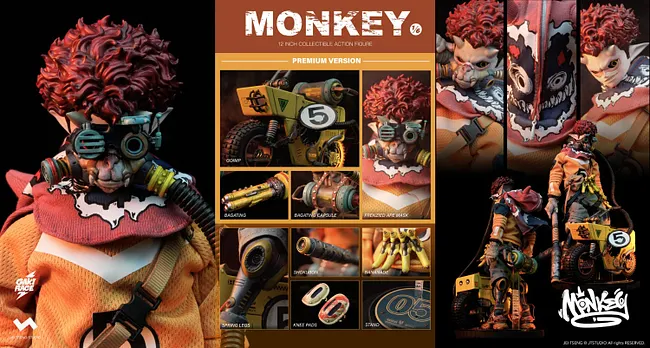 JTSTUDIO-1/6 GAKIRACE MONKEY Standard ver.& Premium ver. Action Figure