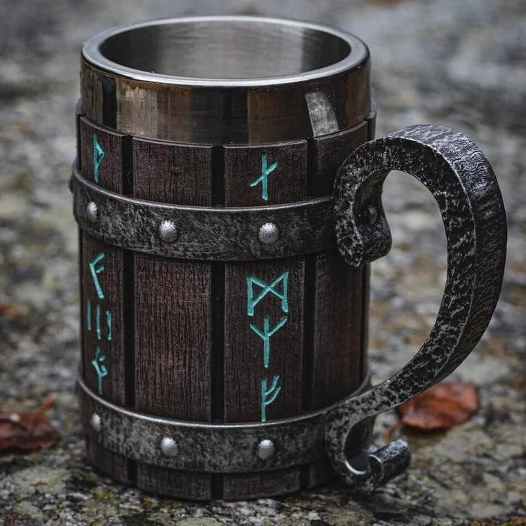 Coutureaura Runes Tankard Drinking Mug