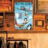 [Grande Taille]Air Force pin up girl - Panneaux en &eacute;tain m&eacute;tallique(30*40cm)