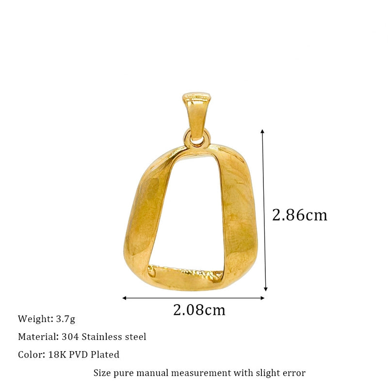 1 Piece 304 Stainless Steel Geometric Pendant Jewelry Accessories