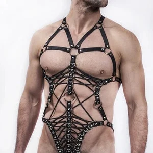 pornhint Pornhint Mens harness -Harness men -Fetishwear for men -Harness BDSM set -Fetish Gay -Male Harness -
