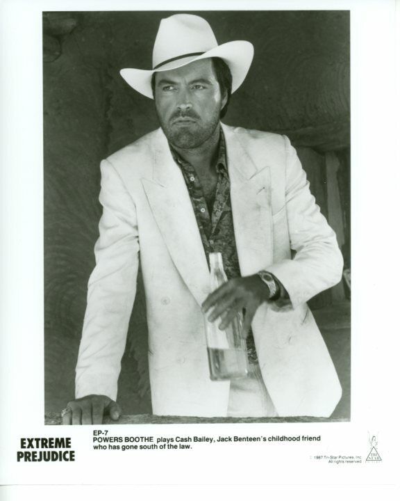 Powers Boothe Extreme Prejudice 1987 Original Press 8X10 Photo Poster painting