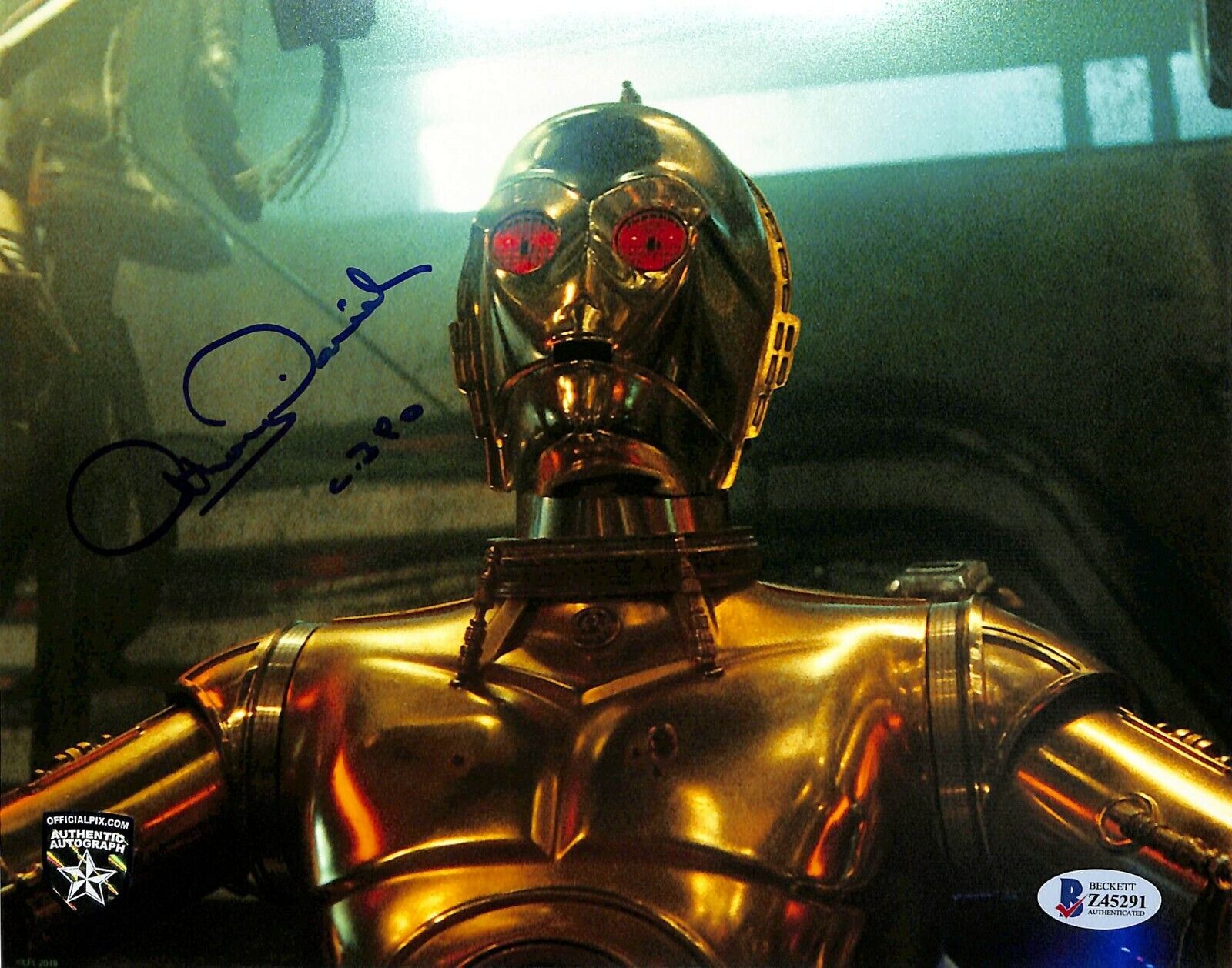 ANTHONY DANIELS Signed STAR WARS C3-P0