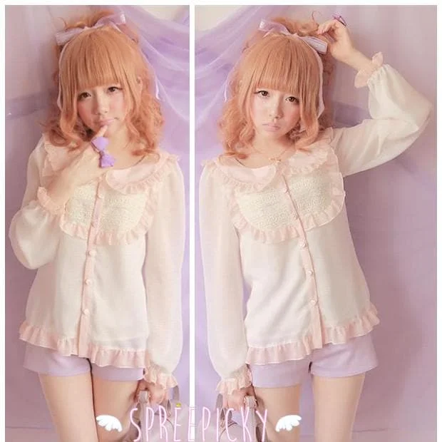 J-Fashion Dolly Long Sleeve Top SP140670
