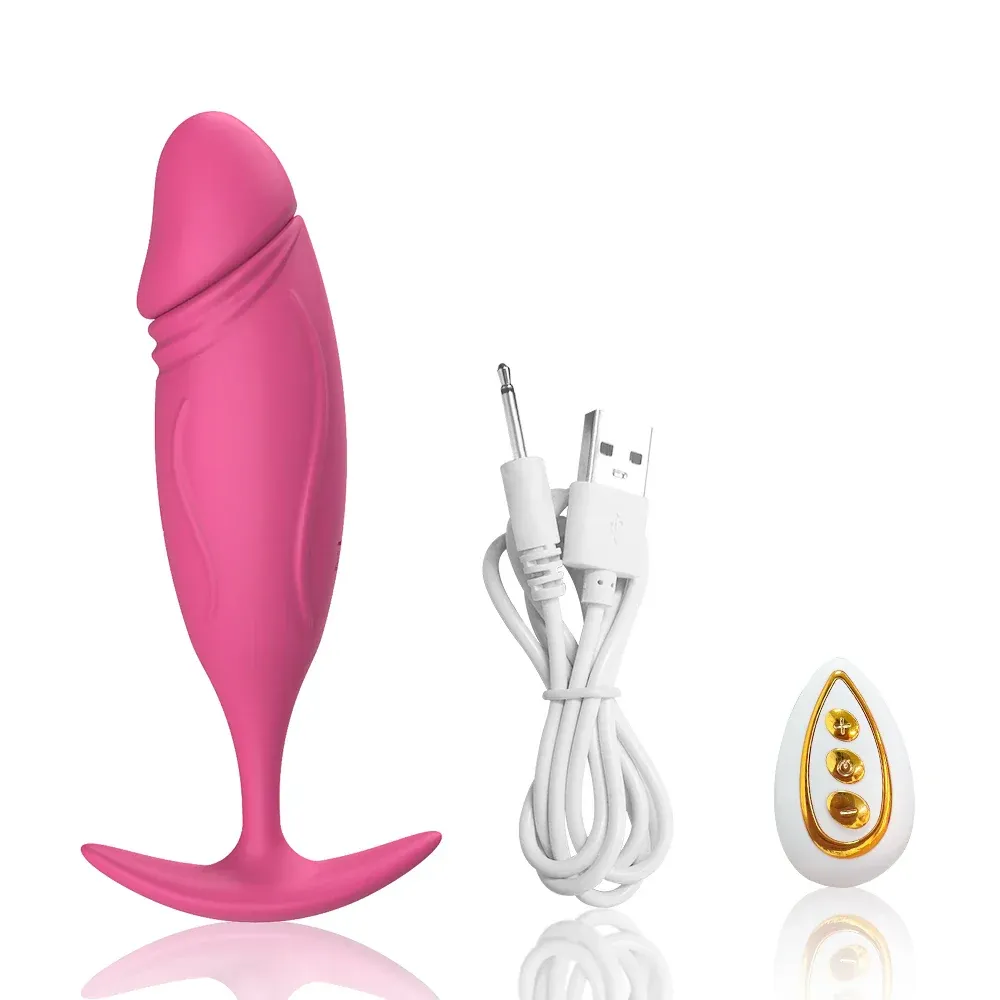 Anal Plug Vibrator - Men Prostate Massager Butt Plug By Rose Toy