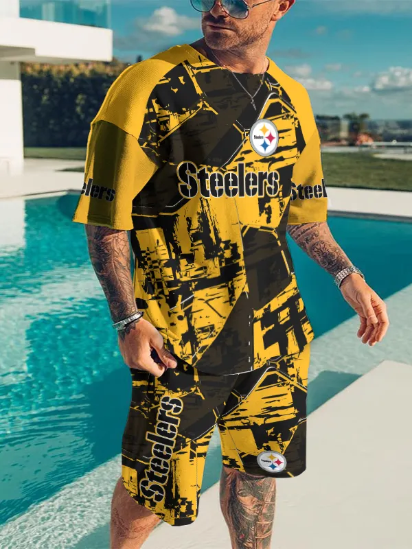 Pittsburgh Steelers Limited Edition Top And Shorts Two-Piece Suits