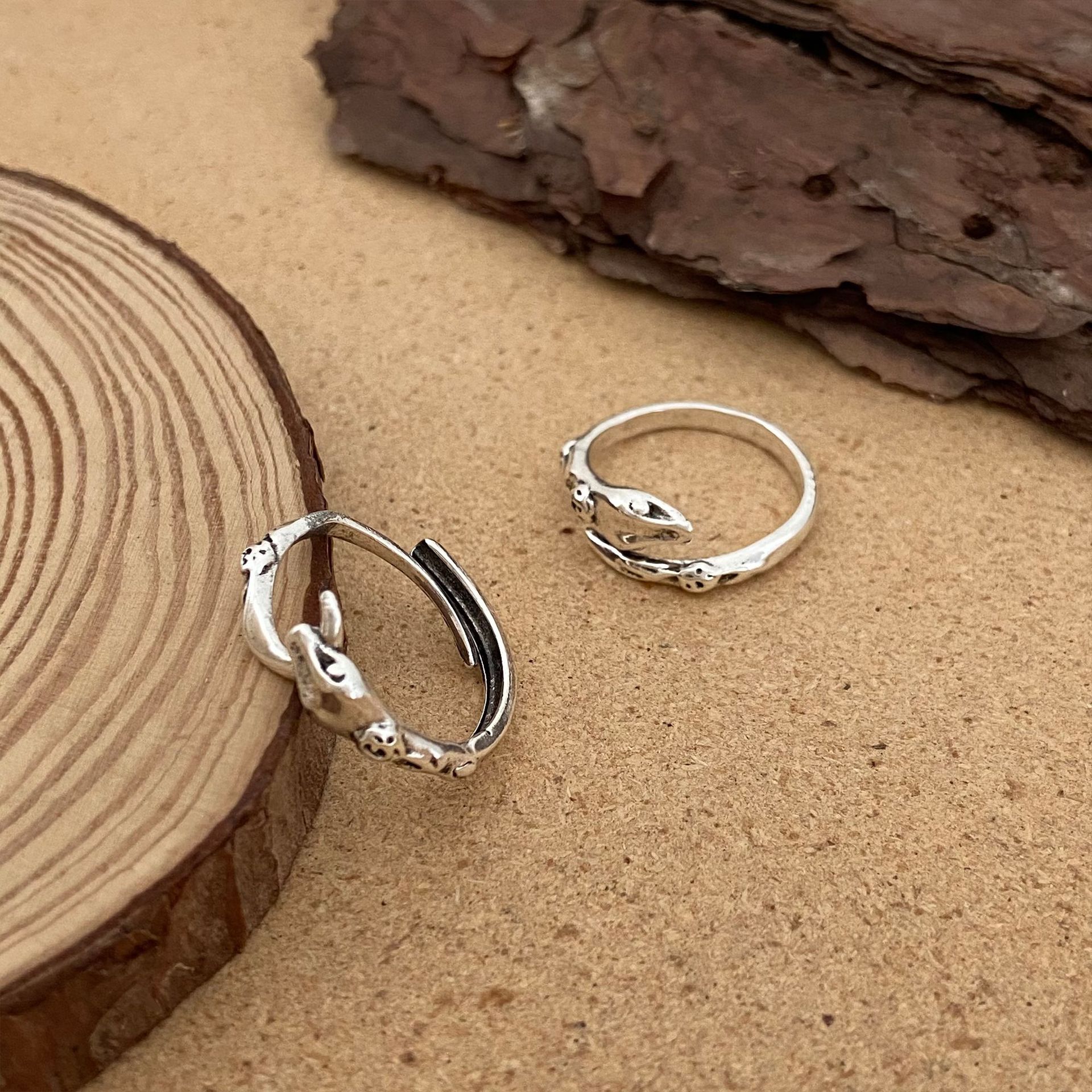 Two snake rings.