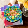 Mandala Diamond Painting Storage Box Wooden Round Jewelry Case with Lid Kits