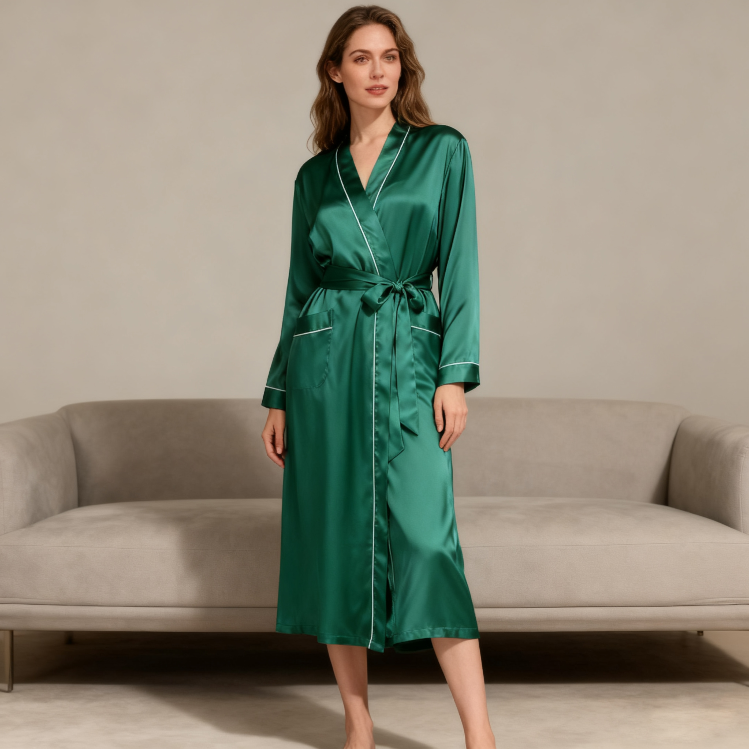 Silk Robe Women 22 Momme Mulberry Silk Bridesmaid Sleepwear Elegant REAL SILK LIFE