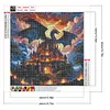 Castle And Dragon-Full Round Diamond Painting 40*40CM