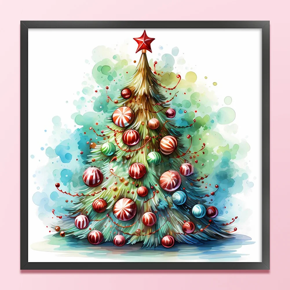 DIY Stamped Cross Stitch 11CT Full Embroidery 50*50cm - Christmas Tree