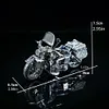 Silver Harley motorcycle 3D metal three-dimensional assembly puzzle